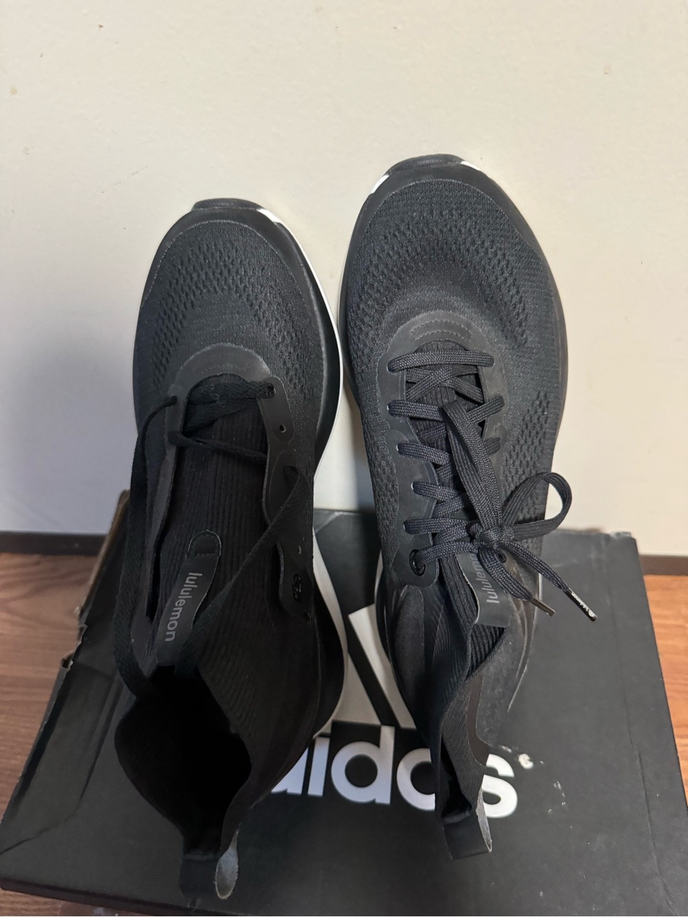 lululemon athletica Men's Black Knit Athletic Sneakers